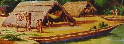 Gravure Indiens Caraïbes